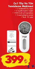 YUİ CX1 TÜY VE YÜN TEMİZLEME MAKİNESİ fiyat ve kampanya bilgisi